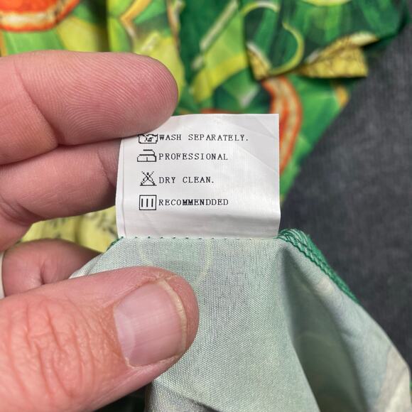 Misslook St. Patrick's Day Button Up Shirt Men's 4XL Green Geometric Allover - Picture 7 of 10